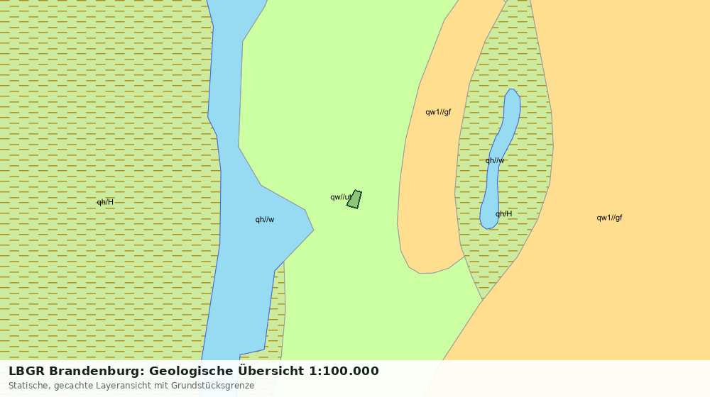 Statische Kartenansicht: LBGR Brandenburg: Geologische Übersicht 1:100.000