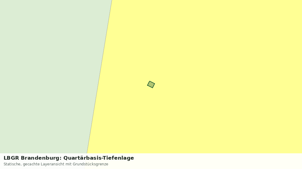 Statische Kartenansicht: LBGR Brandenburg: Quartärbasis-Tiefenlage
