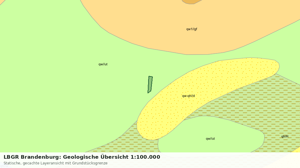 Statische Kartenansicht: LBGR Brandenburg: Geologische Übersicht 1:100.000