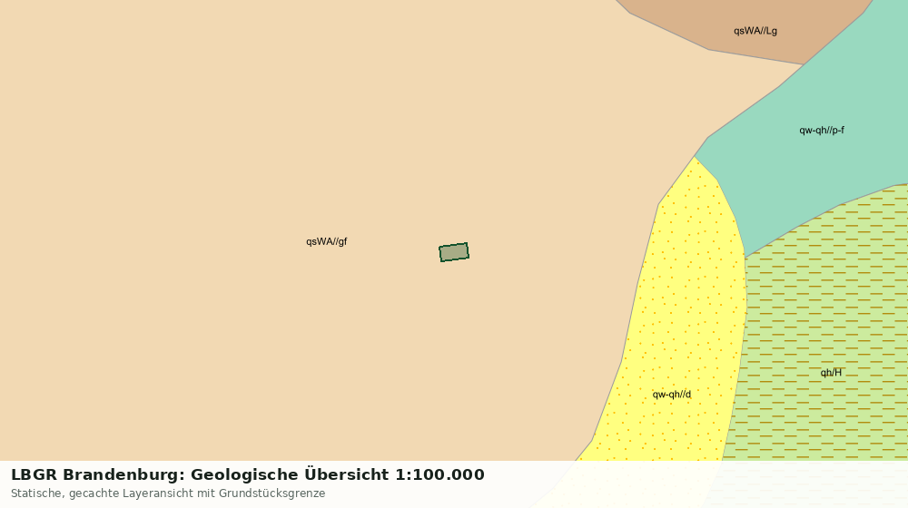 Statische Kartenansicht: LBGR Brandenburg: Geologische Übersicht 1:100.000