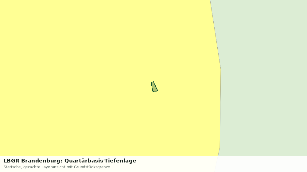 Statische Kartenansicht: LBGR Brandenburg: Quartärbasis-Tiefenlage