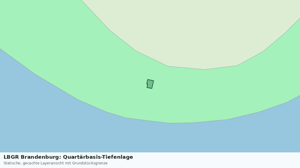 Statische Kartenansicht: LBGR Brandenburg: Quartärbasis-Tiefenlage
