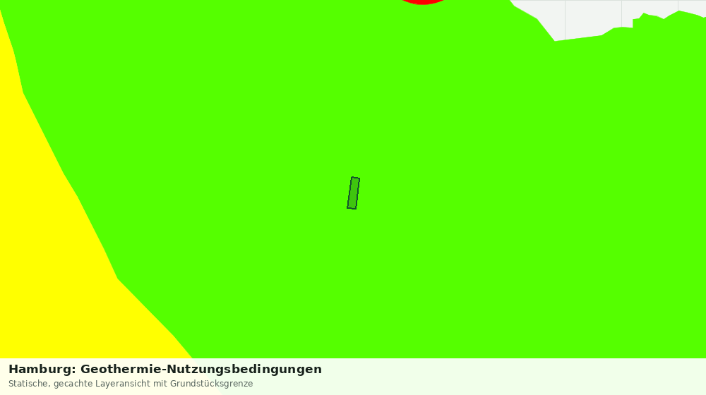 Statische Kartenansicht: Hamburg: Geothermie-Nutzungsbedingungen