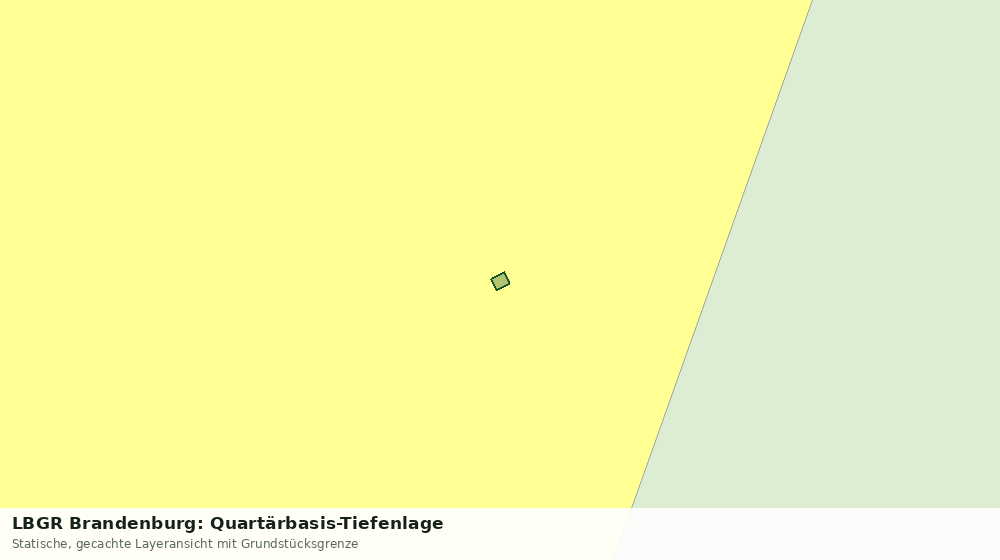 Statische Kartenansicht: LBGR Brandenburg: Quartärbasis-Tiefenlage