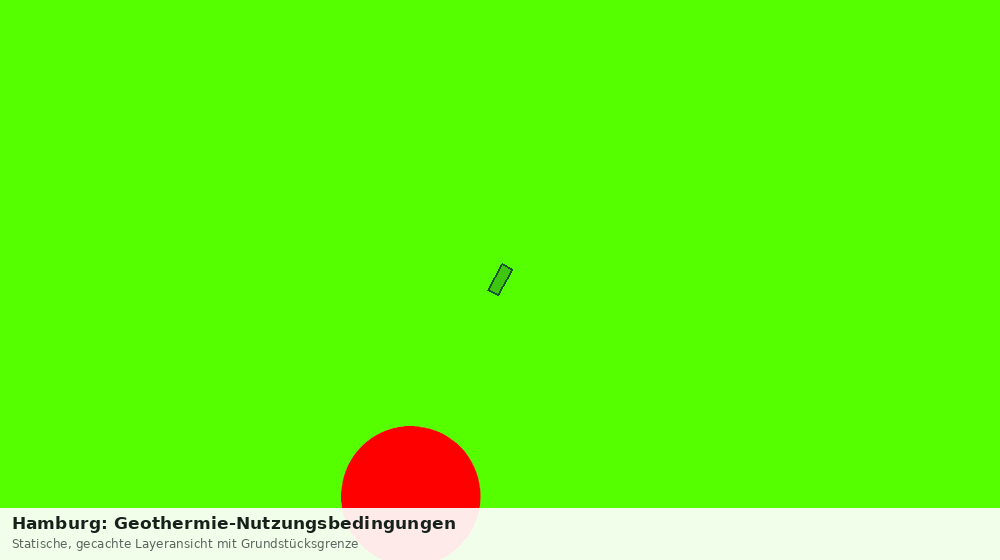 Statische Kartenansicht: Hamburg: Geothermie-Nutzungsbedingungen