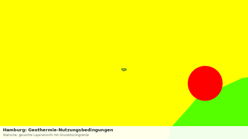 Statische Kartenansicht: Hamburg: Geothermie-Nutzungsbedingungen