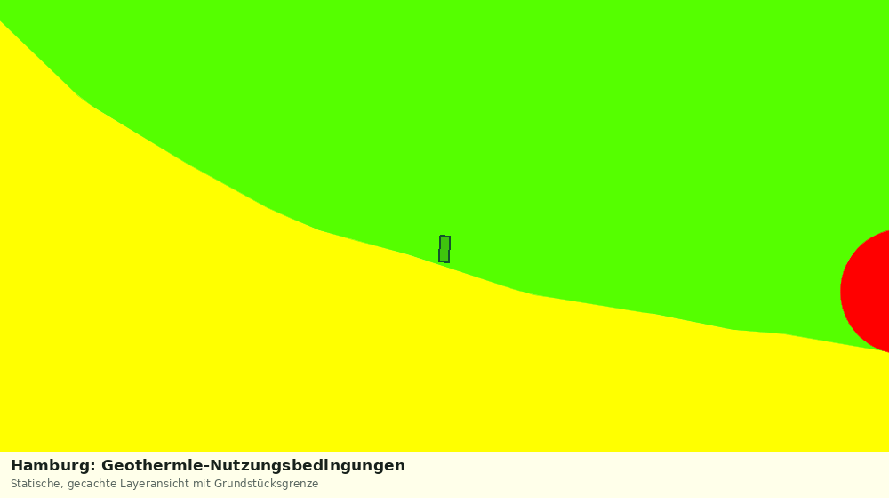 Statische Kartenansicht: Hamburg: Geothermie-Nutzungsbedingungen