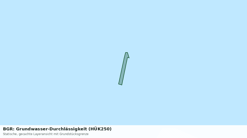 Statische Kartenansicht: BGR: Grundwasser-Durchlässigkeit (HÜK250)