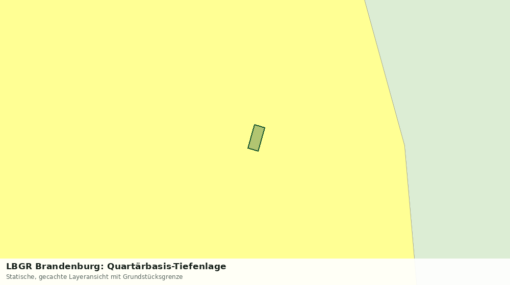 Statische Kartenansicht: LBGR Brandenburg: Quartärbasis-Tiefenlage