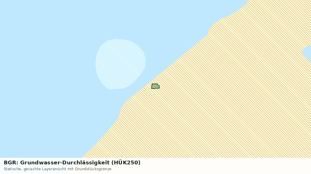 Statische Kartenansicht: BGR: Grundwasser-Durchlässigkeit (HÜK250)