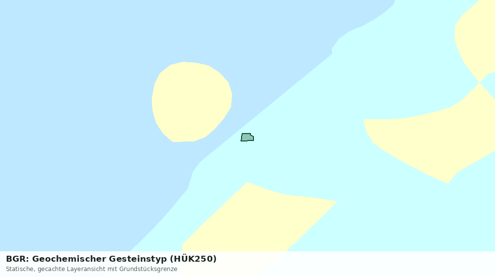 Statische Kartenansicht: BGR: Geochemischer Gesteinstyp (HÜK250)