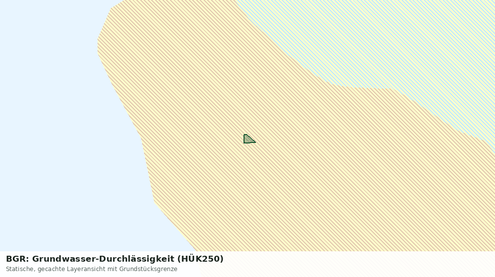 Statische Kartenansicht: BGR: Grundwasser-Durchlässigkeit (HÜK250)