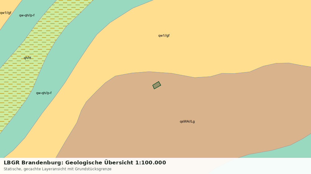 Statische Kartenansicht: LBGR Brandenburg: Geologische Übersicht 1:100.000