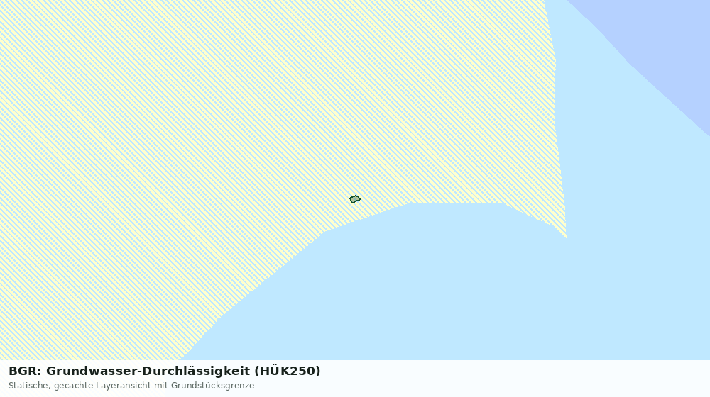 Statische Kartenansicht: BGR: Grundwasser-Durchlässigkeit (HÜK250)