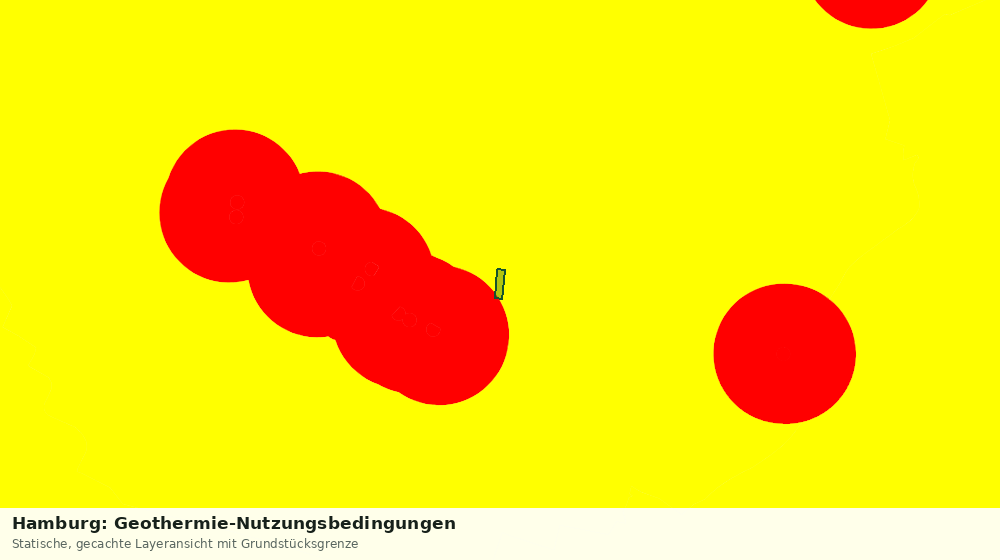 Statische Kartenansicht: Hamburg: Geothermie-Nutzungsbedingungen