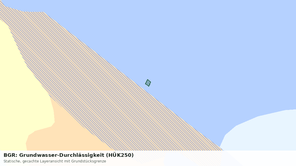 Statische Kartenansicht: BGR: Grundwasser-Durchlässigkeit (HÜK250)
