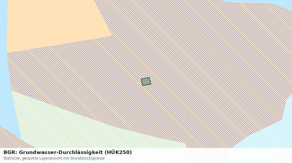 Statische Kartenansicht: BGR: Grundwasser-Durchlässigkeit (HÜK250)