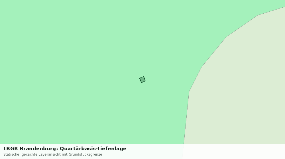 Statische Kartenansicht: LBGR Brandenburg: Quartärbasis-Tiefenlage