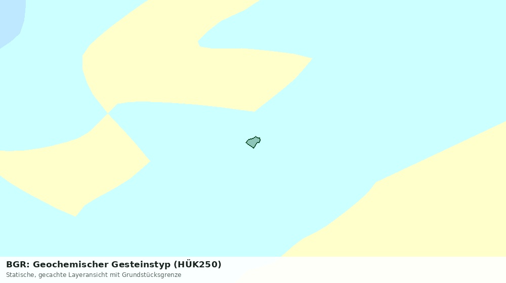 Statische Kartenansicht: BGR: Geochemischer Gesteinstyp (HÜK250)