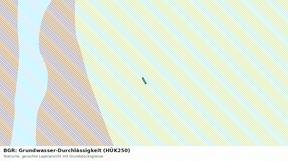 Statische Kartenansicht: BGR: Grundwasser-Durchlässigkeit (HÜK250)