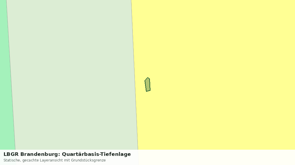 Statische Kartenansicht: LBGR Brandenburg: Quartärbasis-Tiefenlage