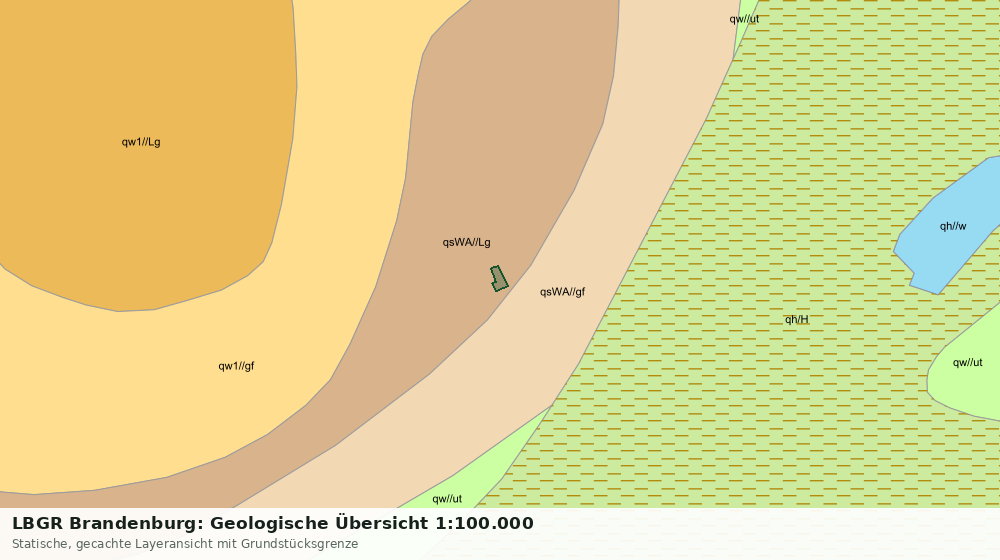Statische Kartenansicht: LBGR Brandenburg: Geologische Übersicht 1:100.000