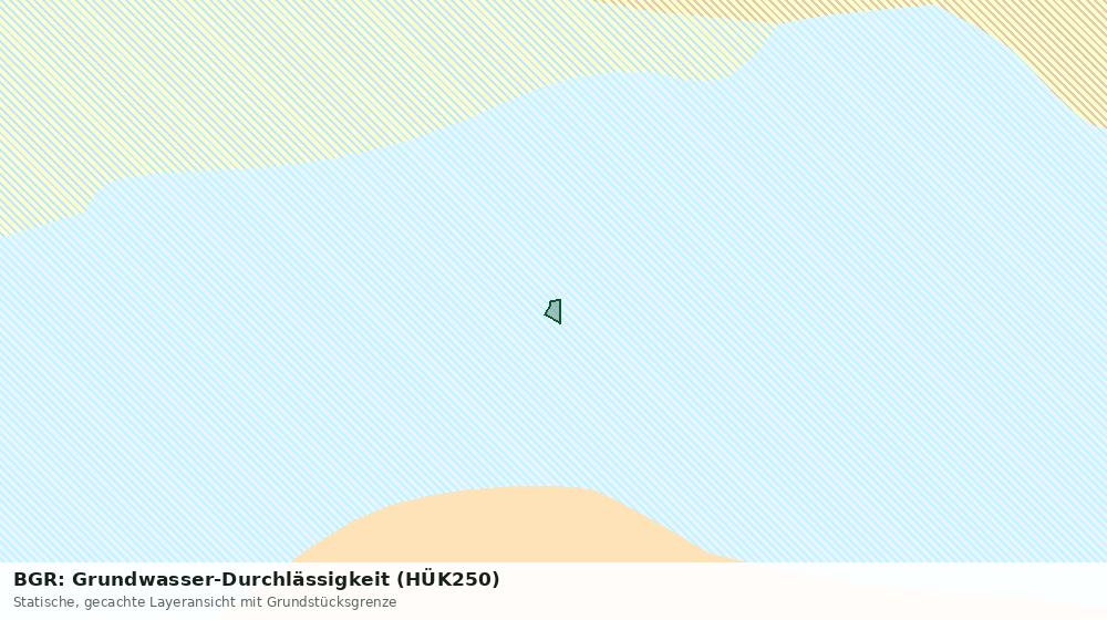 Statische Kartenansicht: BGR: Grundwasser-Durchlässigkeit (HÜK250)