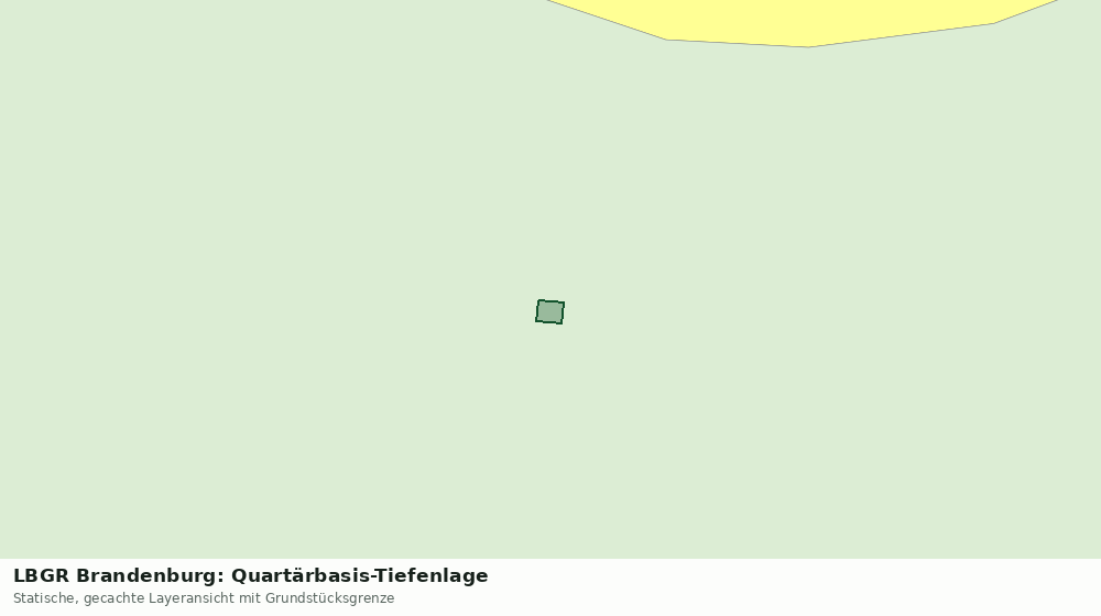 Statische Kartenansicht: LBGR Brandenburg: Quartärbasis-Tiefenlage