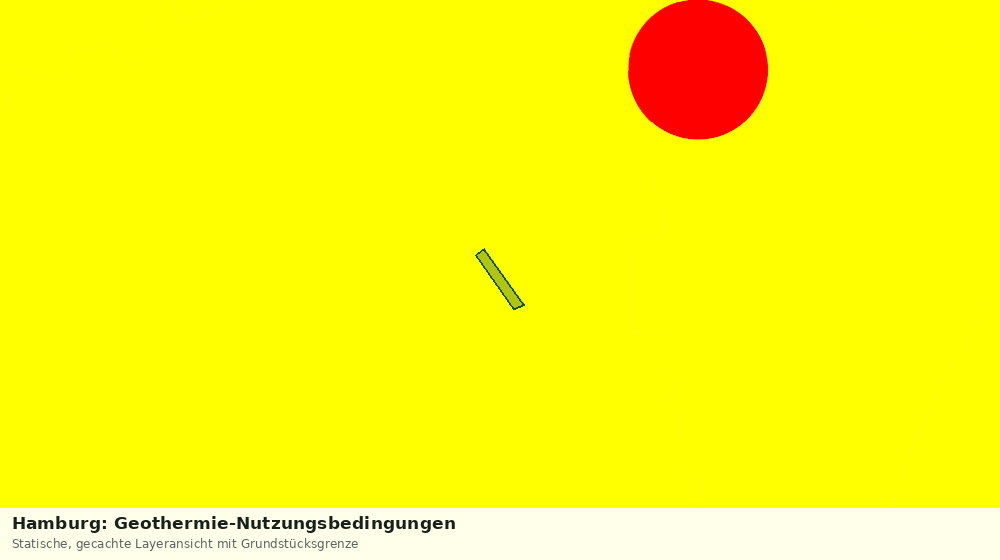Statische Kartenansicht: Hamburg: Geothermie-Nutzungsbedingungen
