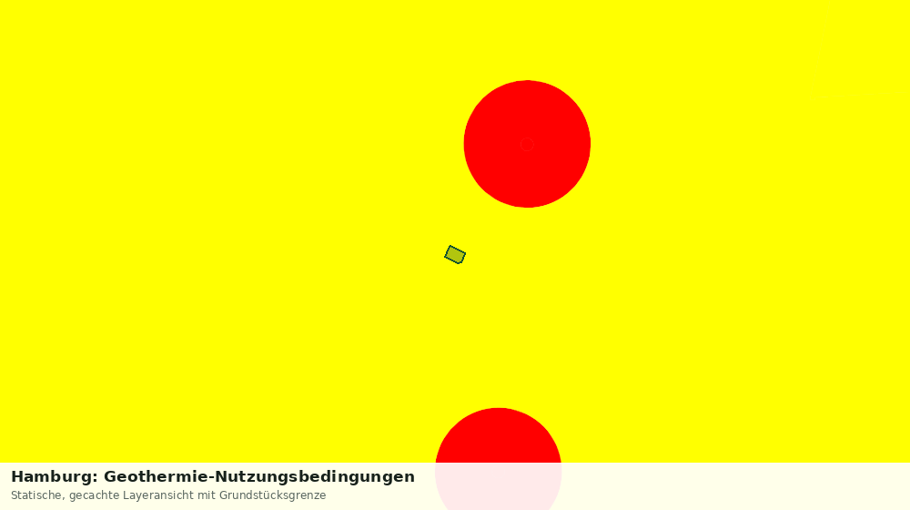 Statische Kartenansicht: Hamburg: Geothermie-Nutzungsbedingungen