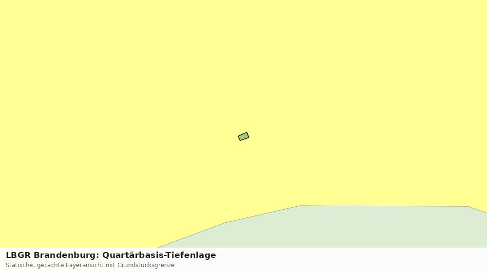 Statische Kartenansicht: LBGR Brandenburg: Quartärbasis-Tiefenlage