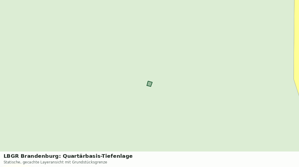 Statische Kartenansicht: LBGR Brandenburg: Quartärbasis-Tiefenlage