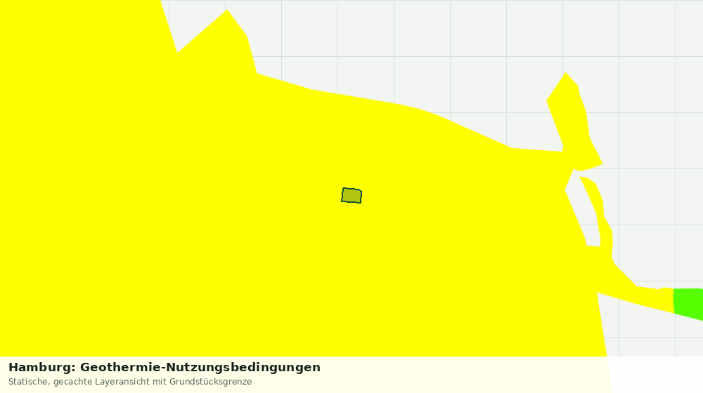 Statische Kartenansicht: Hamburg: Geothermie-Nutzungsbedingungen