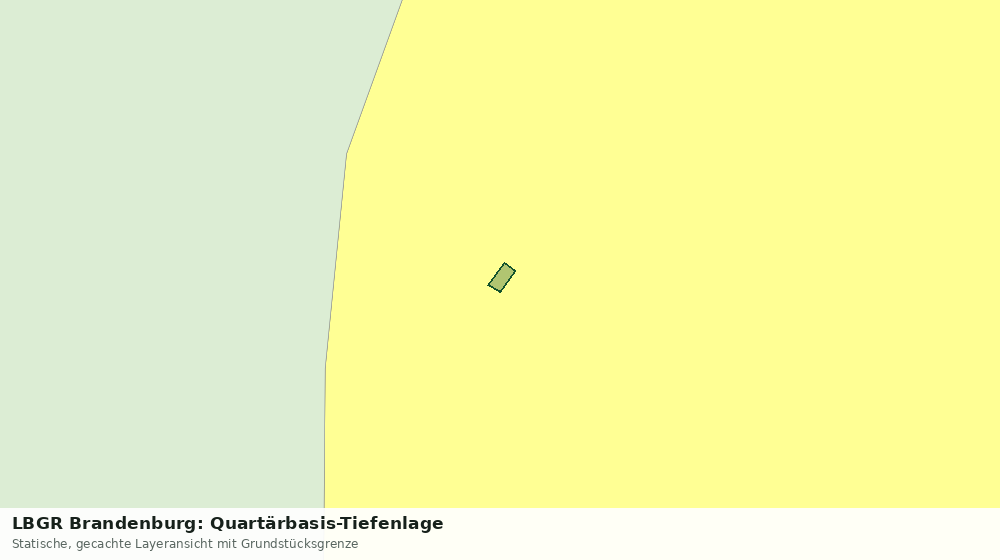 Statische Kartenansicht: LBGR Brandenburg: Quartärbasis-Tiefenlage