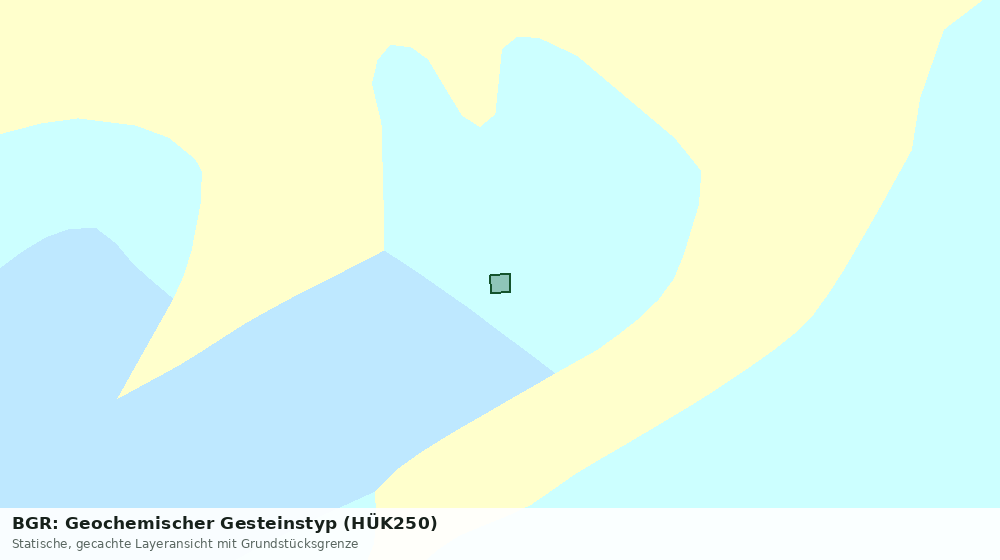 Statische Kartenansicht: BGR: Geochemischer Gesteinstyp (HÜK250)