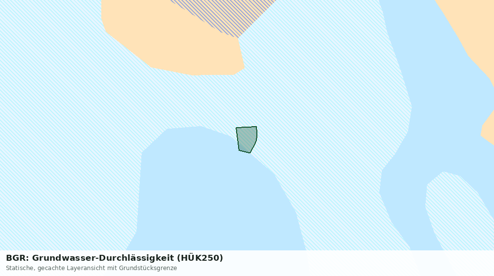 Statische Kartenansicht: BGR: Grundwasser-Durchlässigkeit (HÜK250)
