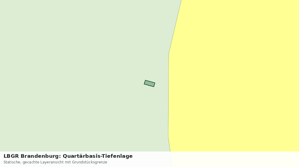 Statische Kartenansicht: LBGR Brandenburg: Quartärbasis-Tiefenlage