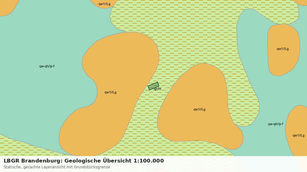 Statische Kartenansicht: LBGR Brandenburg: Geologische Übersicht 1:100.000