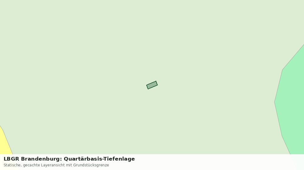 Statische Kartenansicht: LBGR Brandenburg: Quartärbasis-Tiefenlage