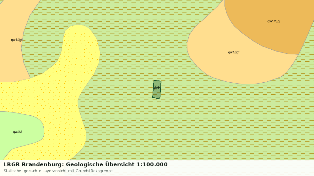 Statische Kartenansicht: LBGR Brandenburg: Geologische Übersicht 1:100.000