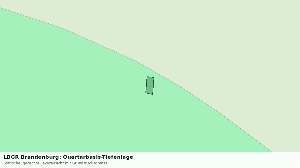 Statische Kartenansicht: LBGR Brandenburg: Quartärbasis-Tiefenlage