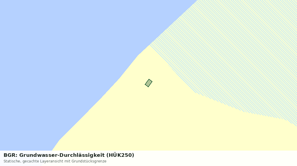 Statische Kartenansicht: BGR: Grundwasser-Durchlässigkeit (HÜK250)