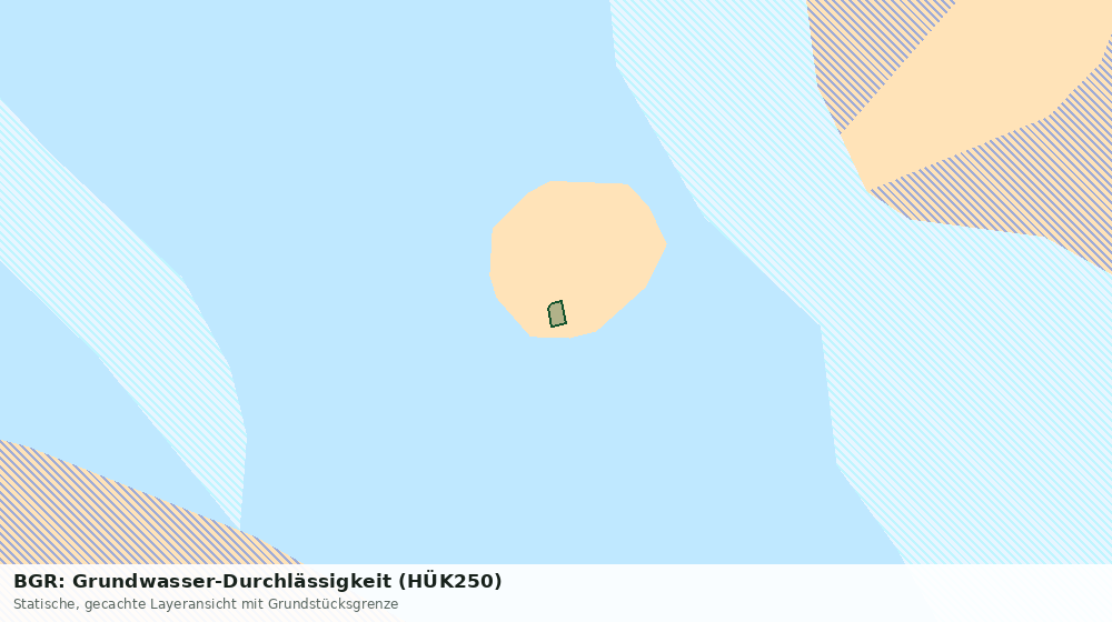 Statische Kartenansicht: BGR: Grundwasser-Durchlässigkeit (HÜK250)