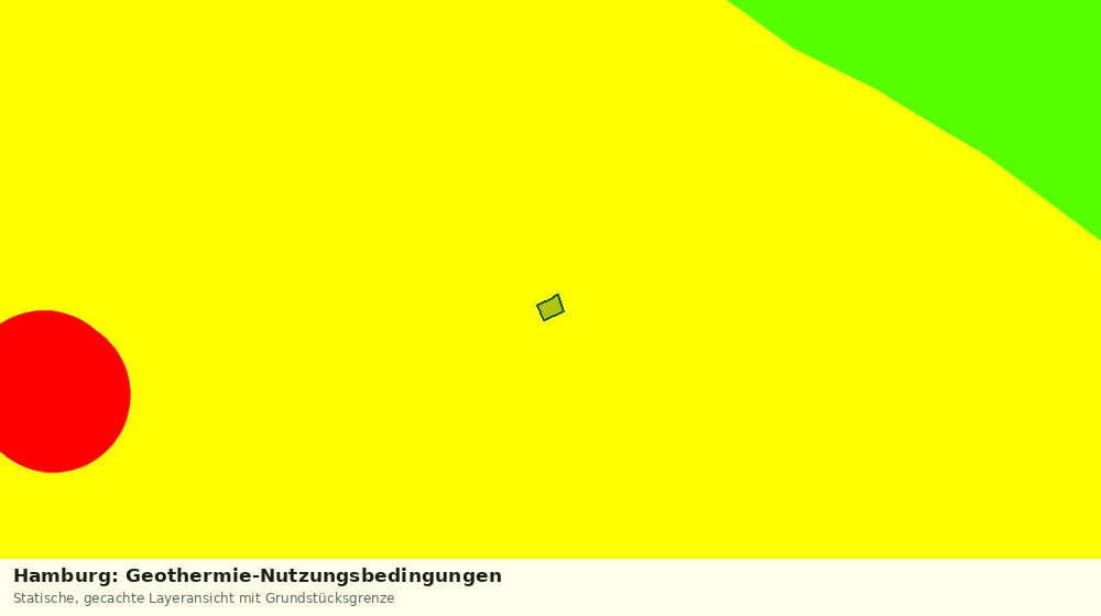 Statische Kartenansicht: Hamburg: Geothermie-Nutzungsbedingungen