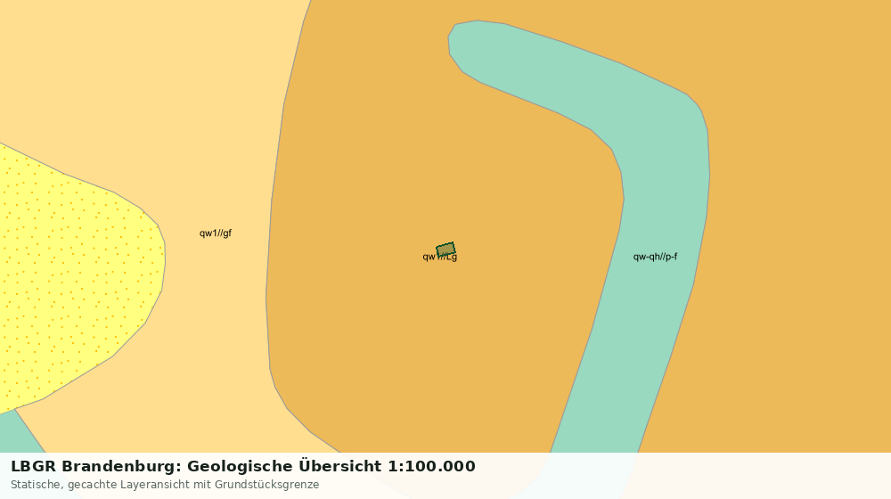 Statische Kartenansicht: LBGR Brandenburg: Geologische Übersicht 1:100.000