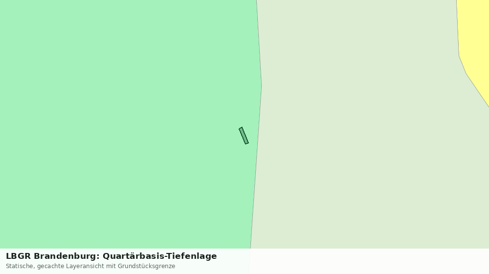 Statische Kartenansicht: LBGR Brandenburg: Quartärbasis-Tiefenlage