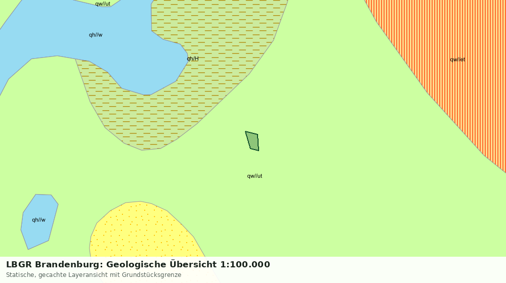 Statische Kartenansicht: LBGR Brandenburg: Geologische Übersicht 1:100.000