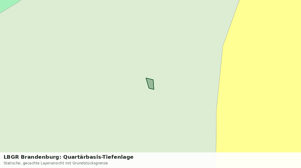 Statische Kartenansicht: LBGR Brandenburg: Quartärbasis-Tiefenlage