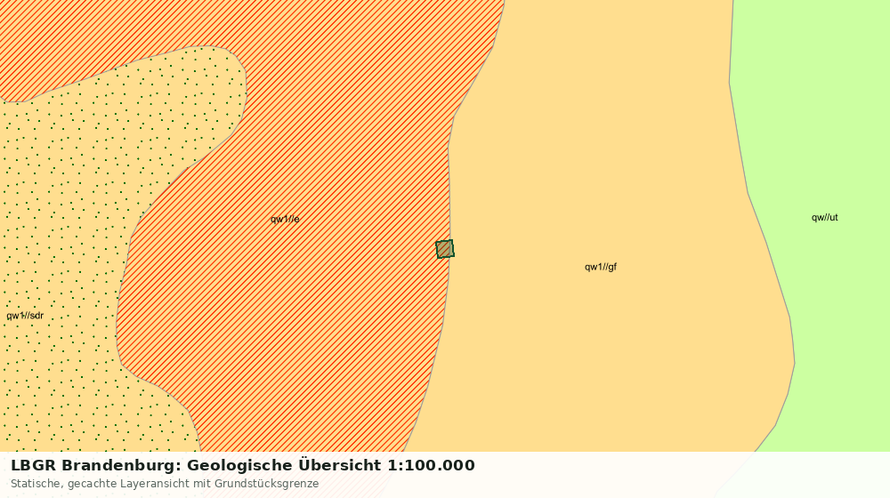 Statische Kartenansicht: LBGR Brandenburg: Geologische Übersicht 1:100.000