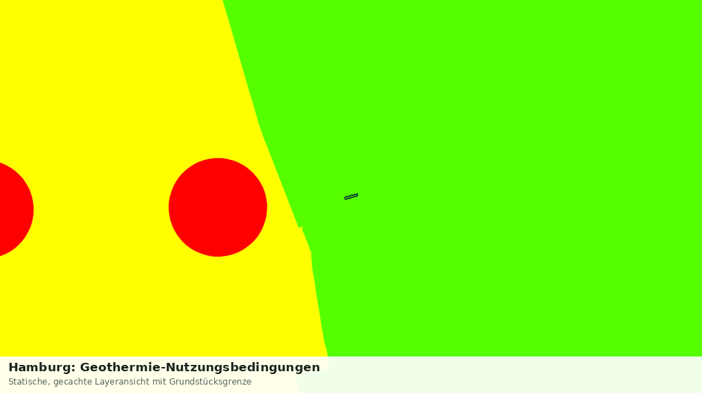 Statische Kartenansicht: Hamburg: Geothermie-Nutzungsbedingungen